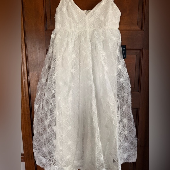 Lulus Radiate Elegance Ivory Floral Tulle Midi Dress - Picture 5 of 8